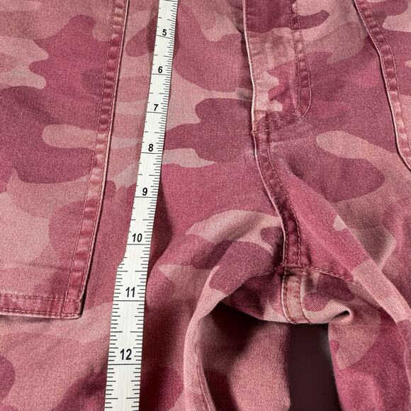 Sundance Pants 2 Pink Camo Cargo Utility Stretch High Rise Straight Ankle - Picture 5 of 7